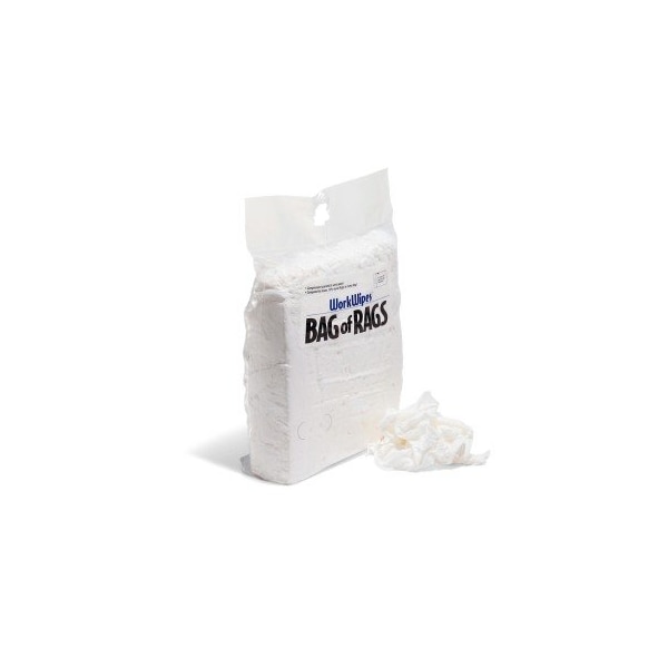 New White 100% Cotton Rags in Bag 1 bag